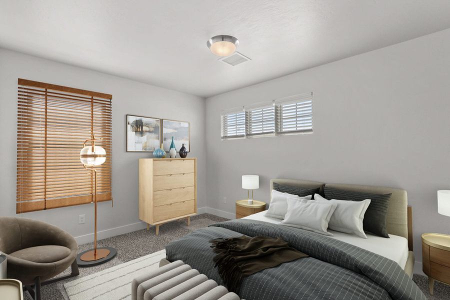 Representative furnished interior of a home built from the Bliss by View Homes in The View at Desert Springs | Thoughtful Collection, El Paso (Image 6). Representative furnished interior of a home built from the Bliss by View Homes in The View at Desert Springs | Thoughtful Collection, El Paso (Image 6).