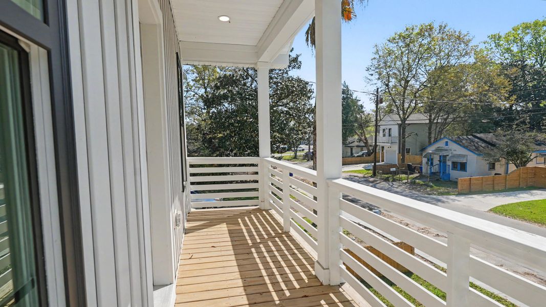 Exterior details and patio area of a home in , North Charleston (Image 29).
