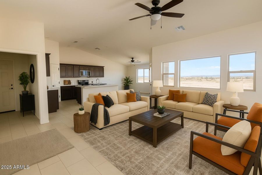 Staged living room Staged living room