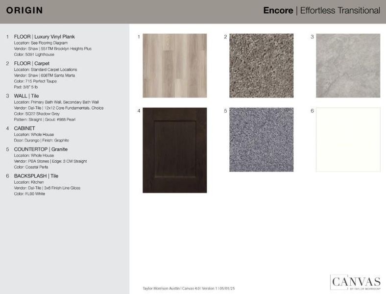 1204 Crumpton Drive design selections! This home is currently under construction and selections are subject to change.