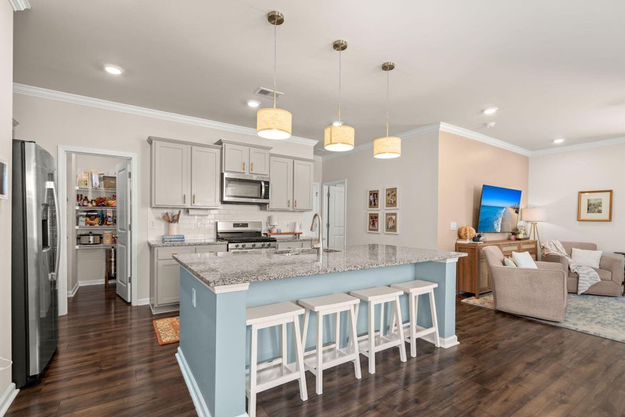 Furnished interior view inside a new home in The Ponds, Summerville (Image 34). Furnished interior view inside a new home in The Ponds, Summerville (Image 34).