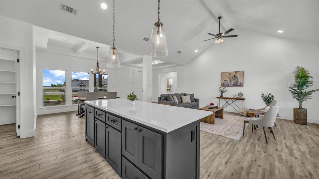 Furnished interior view inside a new home in , Weatherford (Image 12).