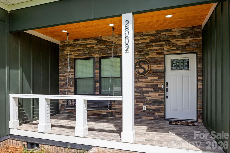 Exterior details and patio area of a home in , Bessemer City (Image 3).