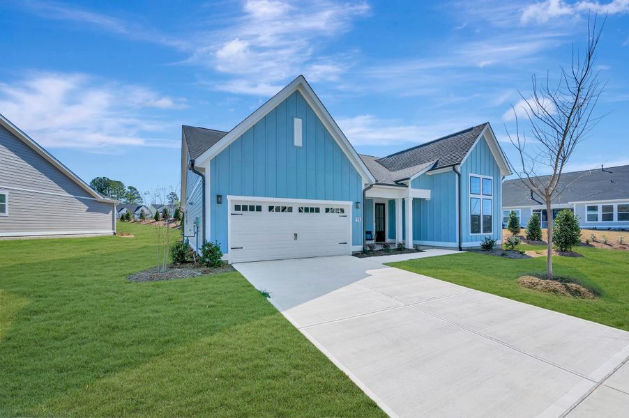 Representative exterior photo of a completed home built from the Aspen Creek by Tri Pointe Homes in Altis At Serenity | A 55+ Community, Fuquay Varina, NC (Image 23).