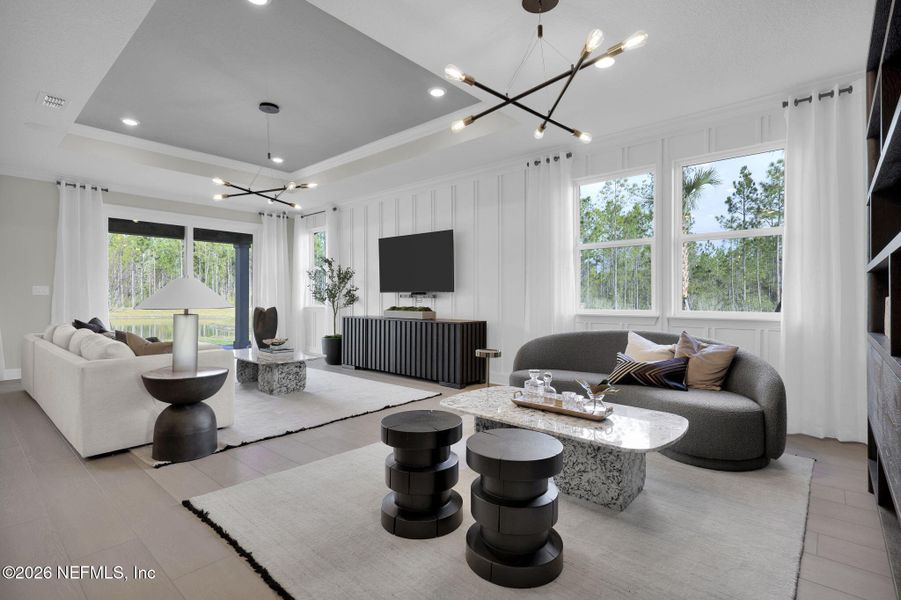 Furnished interior view inside a new home in Westerly Park at Wildlight, Yulee (Image 13).