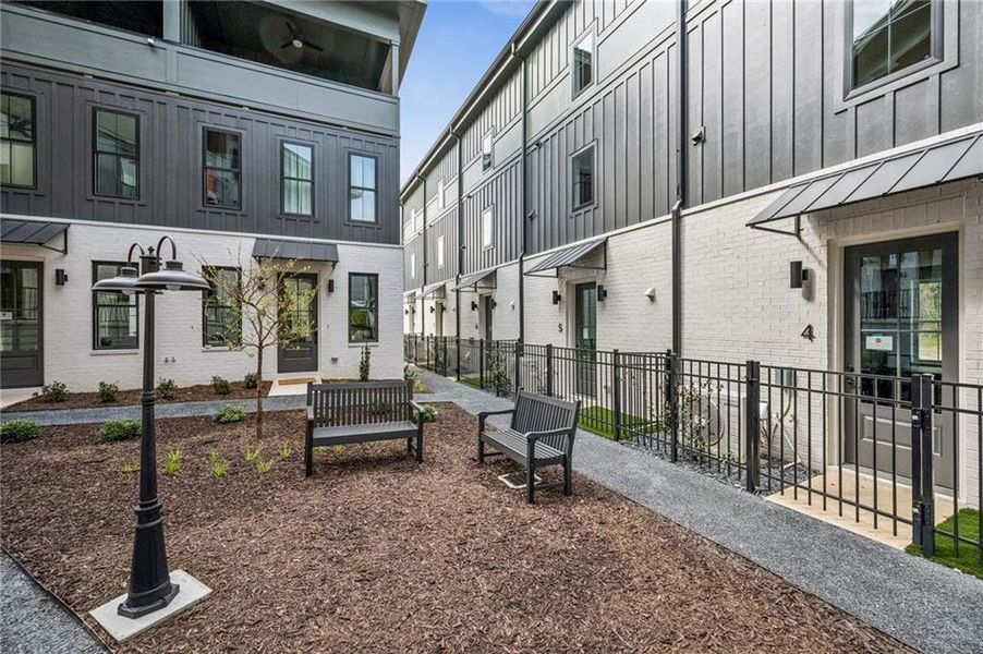 Exterior details and patio area of a home in , Atlanta (Image 35). Exterior details and patio area of a home in , Atlanta (Image 35).