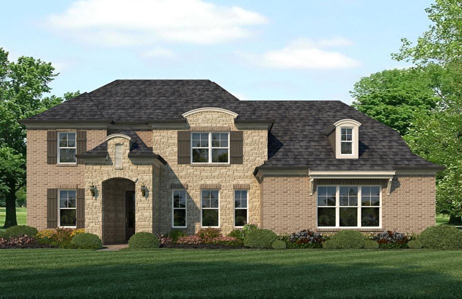 Representative exterior photo of a completed home built from the Rhodes by Grant & Co in White Oak, Arlington, TN (Image 2).