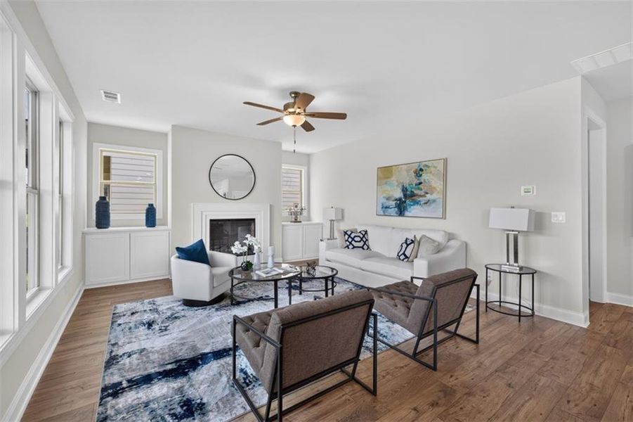 Furnished interior view inside a new home in , Buford (Image 35).