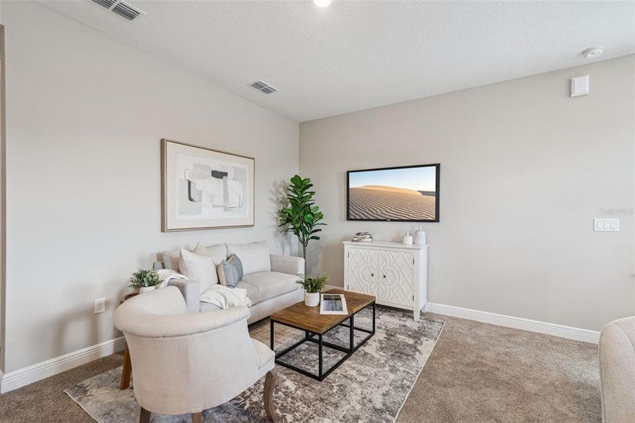Furnished interior view inside a new home in Laureate Park, Orlando (Image 45).