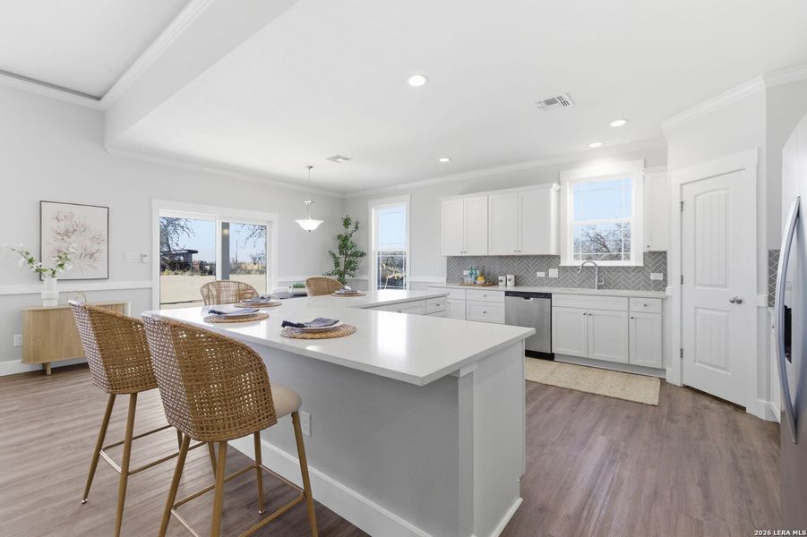 Furnished interior view inside a new home in Lonesome Dove, San Antonio (Image 37).