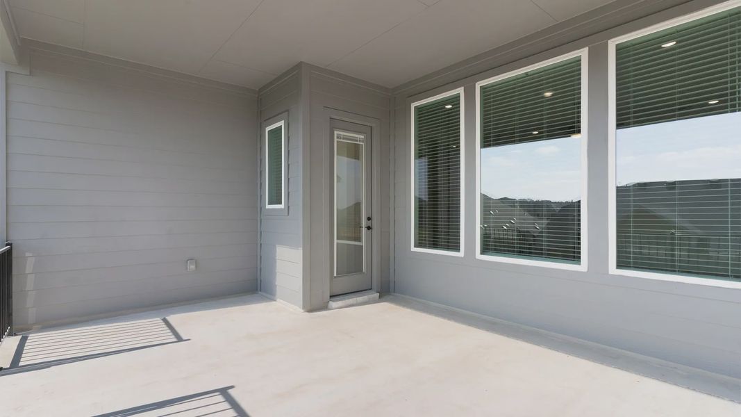 Representative exterior details of a home built from the Cornell by Chesmar Homes in Crescent Bluff, Georgetown (Image 4).