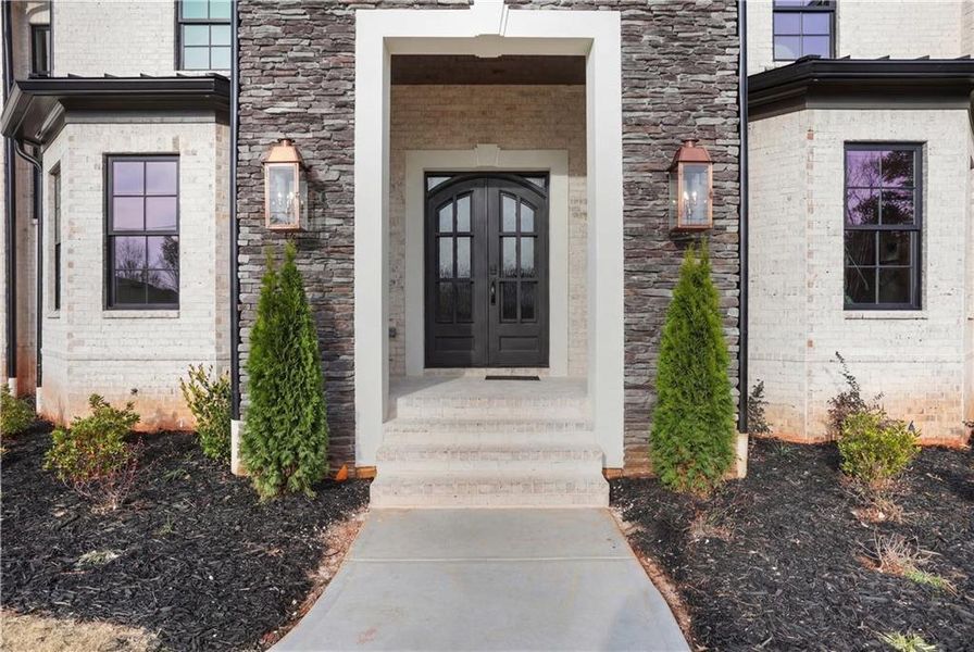 Exterior details and patio area of a home in , Milton (Image 39).