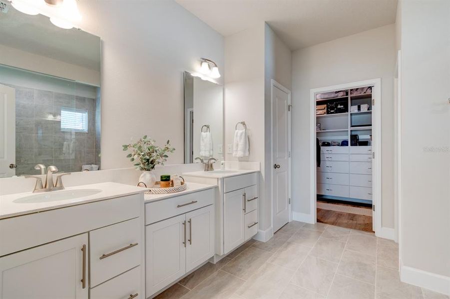 Furnished interior view inside a new home in Copper Creek, New Smyrna Beach (Image 9). Furnished interior view inside a new home in Copper Creek, New Smyrna Beach (Image 9).