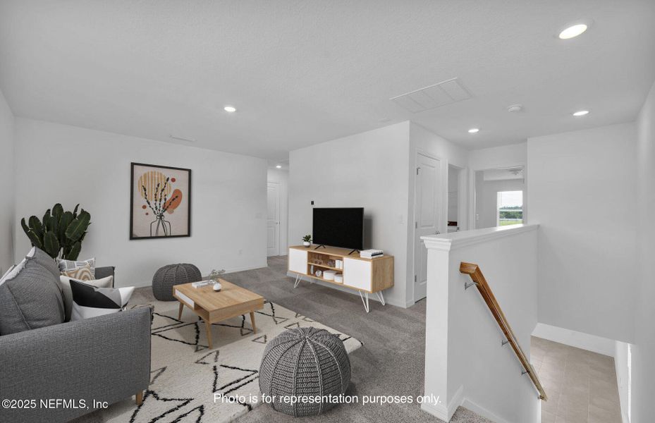 Furnished interior view inside a new home in Wells Landing, Jacksonville (Image 11).