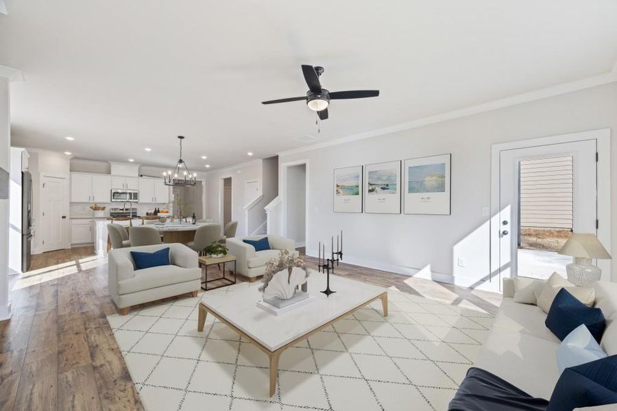 Furnished interior view inside a new home in , Hartwell (Image 6).