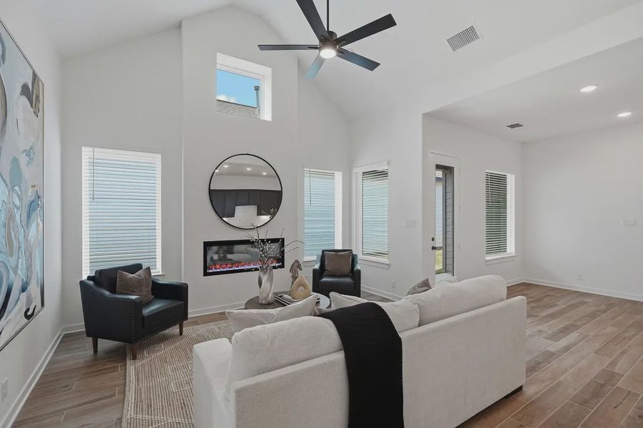 Furnished interior view inside a new home in The Crossvine, Schertz (Image 13).