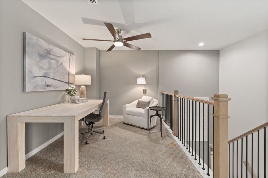 Representative furnished interior of a home built from the Scarlett by Pulte Homes in Saunders Farm, Fuquay Varina (Image 7).