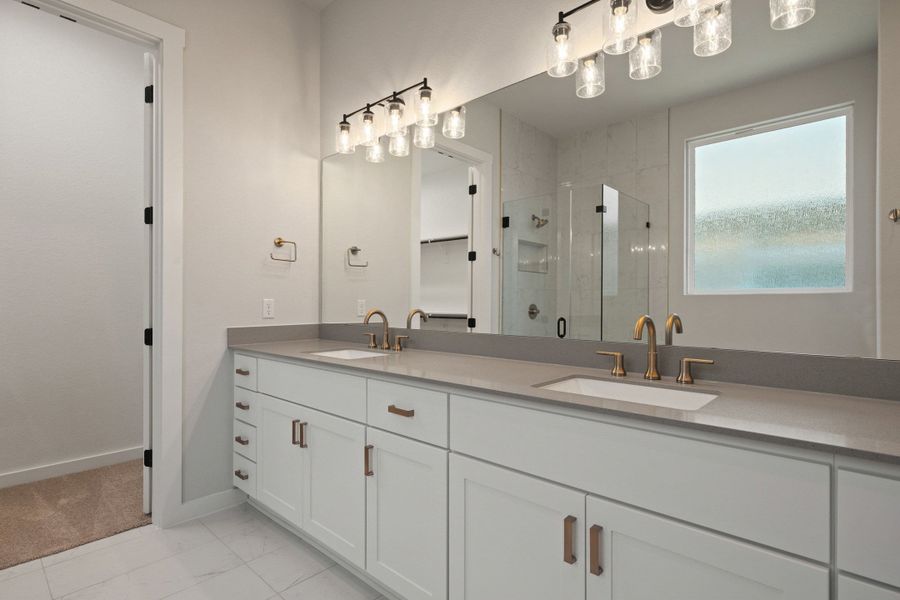 Furnished interior view inside a new home in Lariat, Liberty Hill (Image 16).