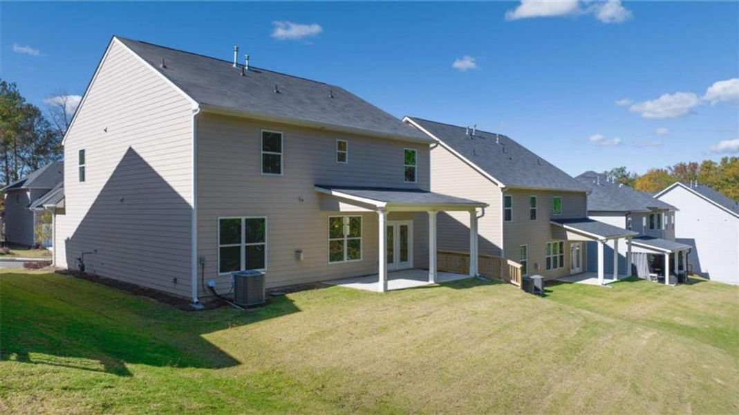 Exterior details and patio area of a home in Water Oak Estates, Lawrenceville (Image 2). Exterior details and patio area of a home in Water Oak Estates, Lawrenceville (Image 2).