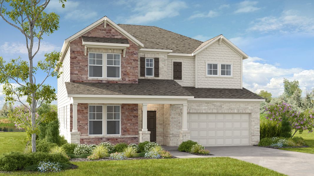 Representative exterior photo of a completed home built from the Sumner by Taylor Morrison in Reserve at Hickory Walk, Kennesaw, GA (Image 17).