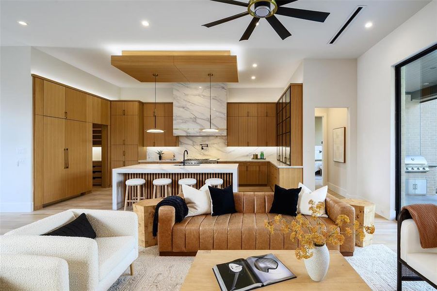 Furnished interior view inside a new home in , Dallas (Image 34).