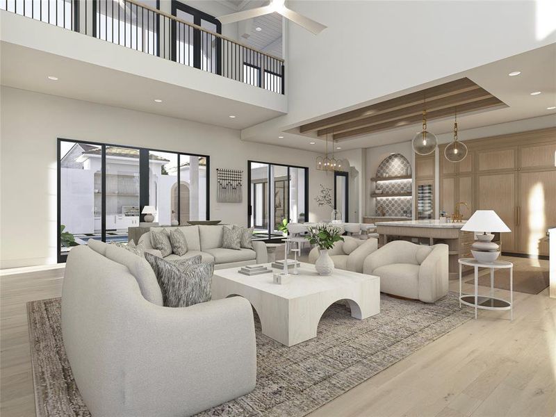 Furnished interior view inside a new home in , Heath (Image 15).