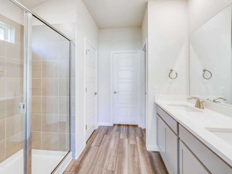 Furnished interior view inside a new home in Butler Farms - Boulevard Collection, Liberty Hill (Image 4).