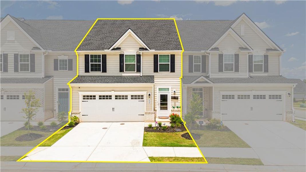 Front exterior of a new home in , McDonough, GA, highlighting curb appeal (Image 20). Front exterior of a new home in , McDonough, GA, highlighting curb appeal (Image 20).