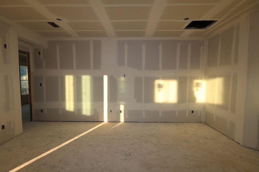 In-progress construction of a new home in Riceland 60’ Homesites, Mont Belvieu, TX (Image 4). In-progress construction of a new home in Riceland 60’ Homesites, Mont Belvieu, TX (Image 4).