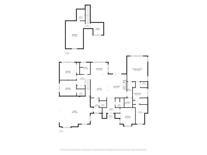 2D floor plan layout of this home in , Powder Springs, GA (Image 7).