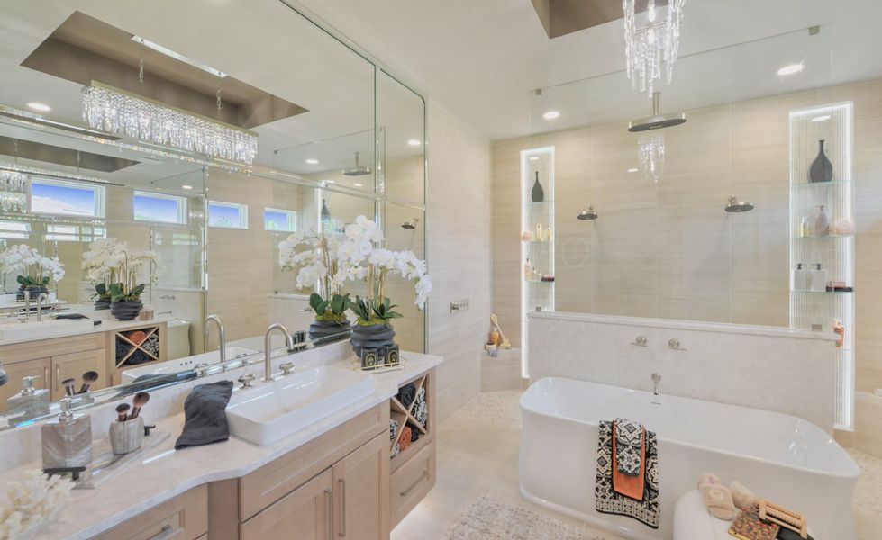 Furnished interior view inside a new home in The Conservatory at Hammock Beach, Palm Coast (Image 19).