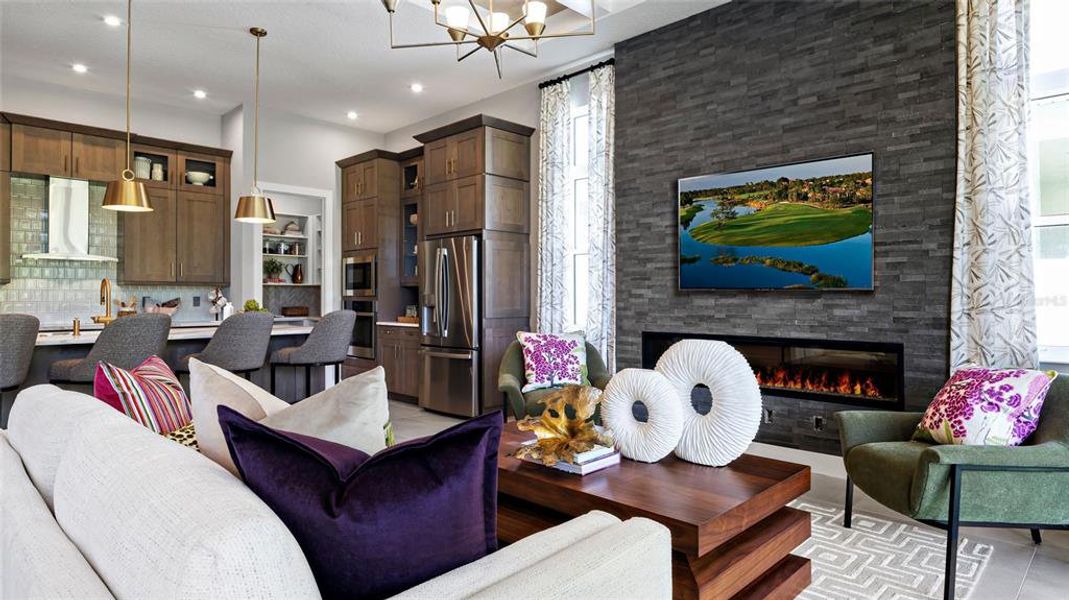 Furnished interior view inside a new home in The Reserve at Victoria, Deland (Image 13).