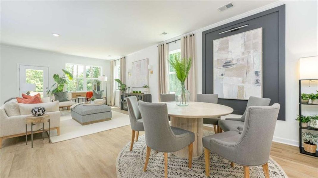 Furnished interior view inside a new home in Benteen Reserve, Atlanta (Image 15).