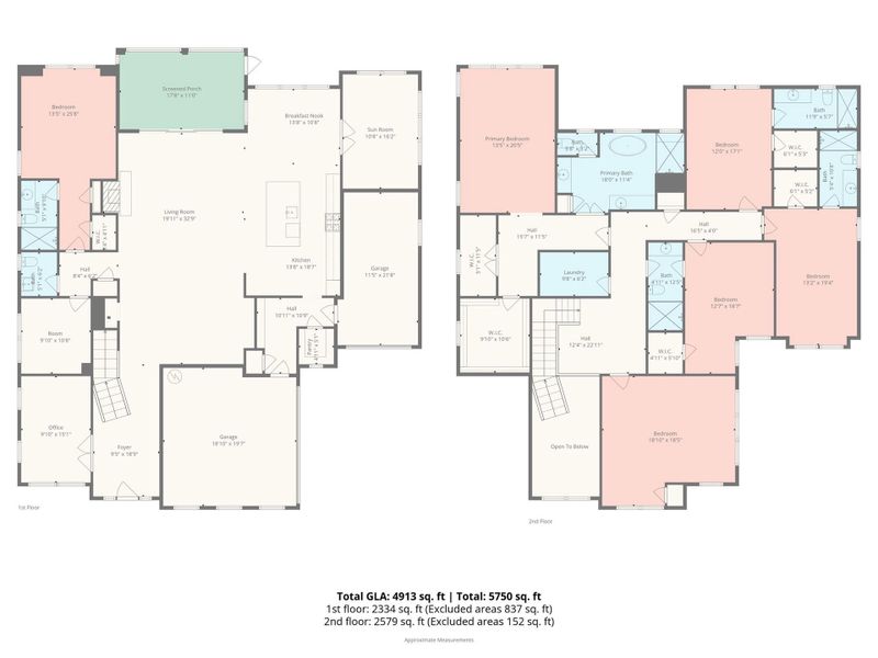 2D floor plan layout of this home in Coventry Glen, Huntersville, NC (Image 5).