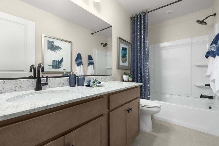 Representative furnished interior of a home built from the 1609 by KB Home in Enclaves at Tumamoc, Tucson (Image 11).