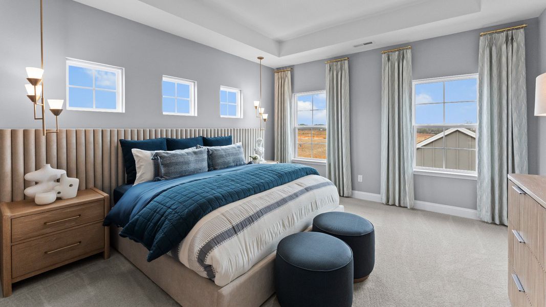 The Brockton Plan by DRB homes in Pineville, NC - Primary Bedroom