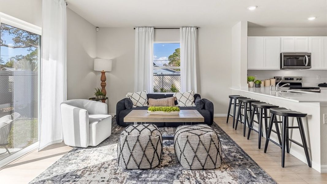 Furnished interior view inside a new home in Townes at Island Lake, Pinellas Park (Image 9).