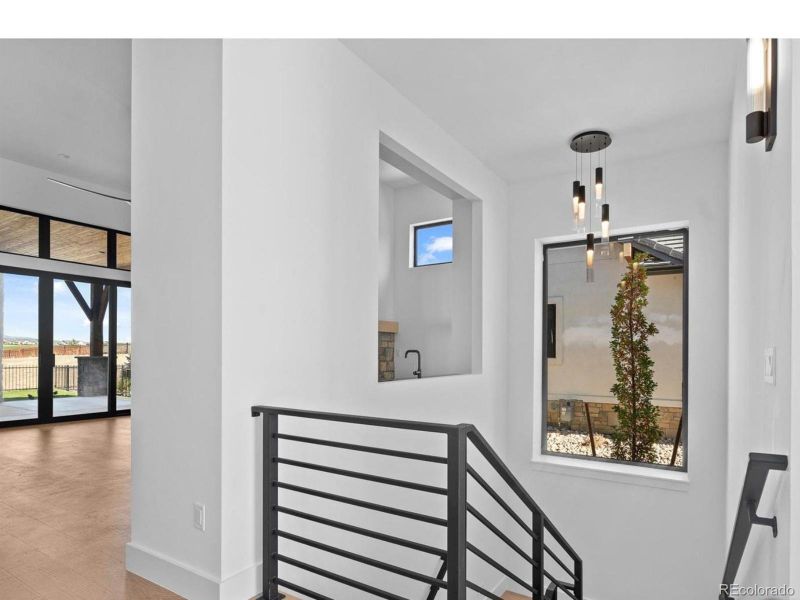 Functional with lit up staircase and window