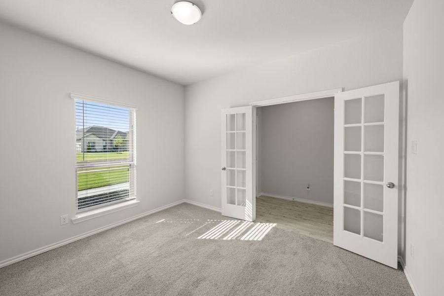 Front exterior of a new home in Mountain Valley, Burleson, TX, highlighting curb appeal (Image 7). Front exterior of a new home in Mountain Valley, Burleson, TX, highlighting curb appeal (Image 7).