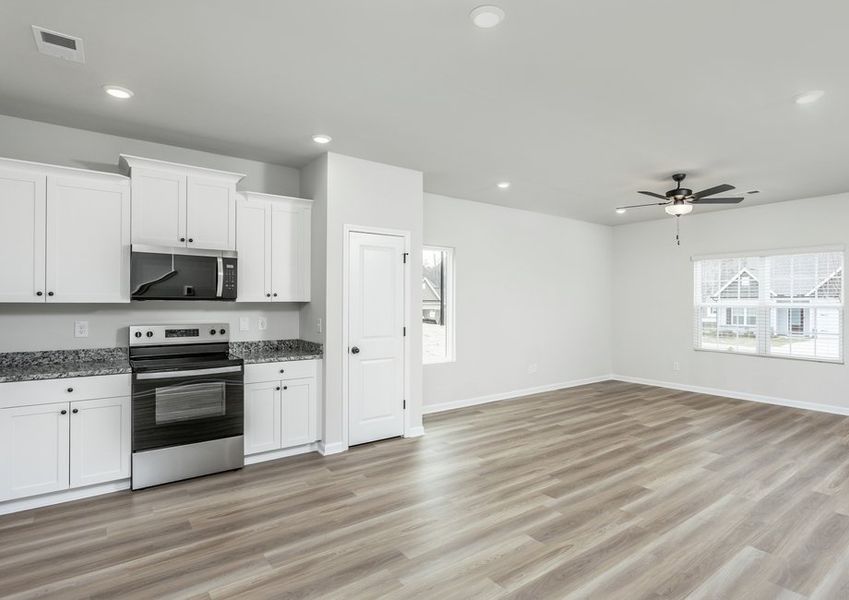 Each kitchen comes with Whirlpool appliances. Each kitchen comes with Whirlpool appliances.