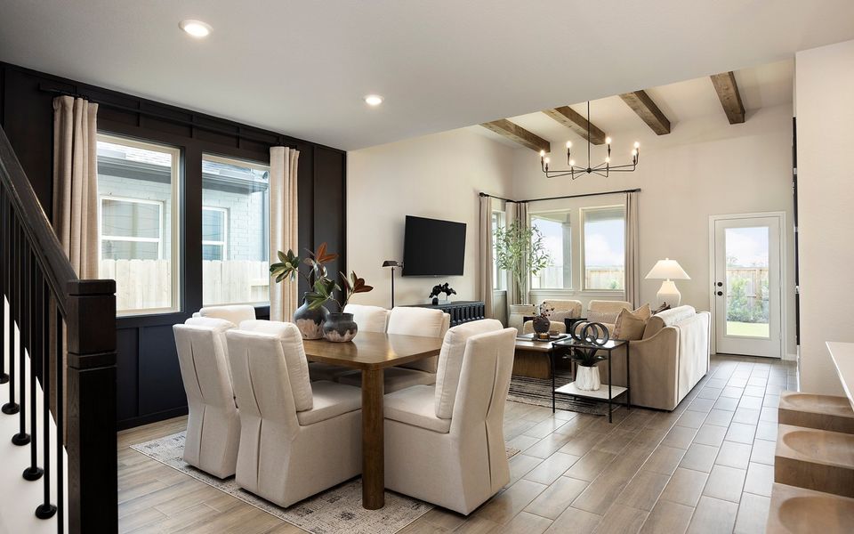 Representative furnished interior of a home built from the Lantana by Brookfield Residential in Elyson, Katy (Image 9).