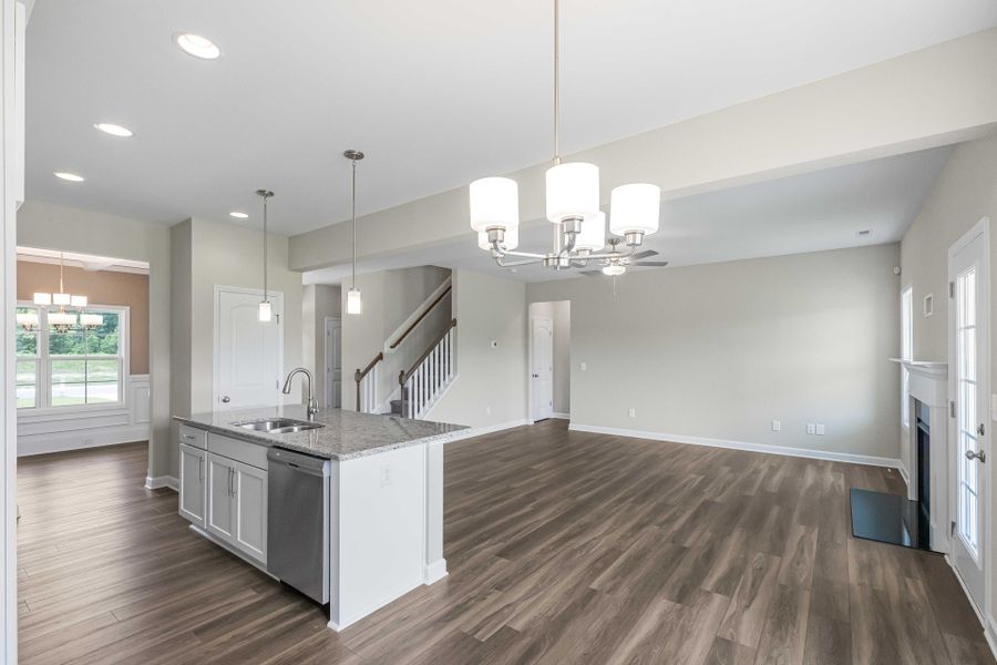 Representative furnished interior of a home built from the Clayton by Caviness & Cates Communities in Maggie Way, Wendell (Image 16).