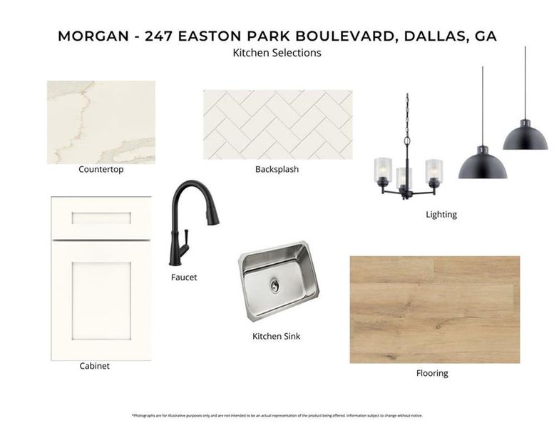 Sample of building materials used in homes in Easton Park, Dallas (Image 5).