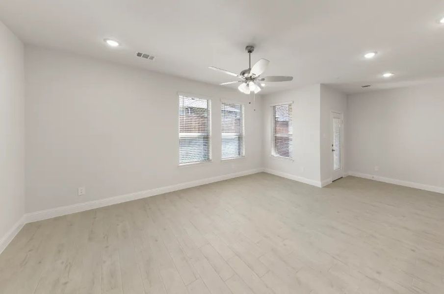 Front exterior of a new home in Sereno Oaks at Buckner Terrace, Dallas, TX, highlighting curb appeal (Image 12).