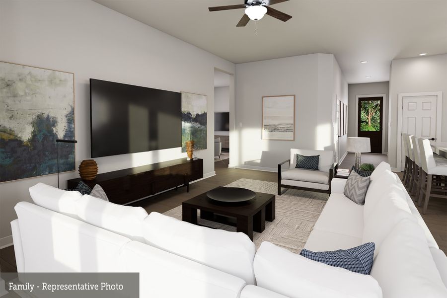 The Antoinette - Family Room The Antoinette - Family Room