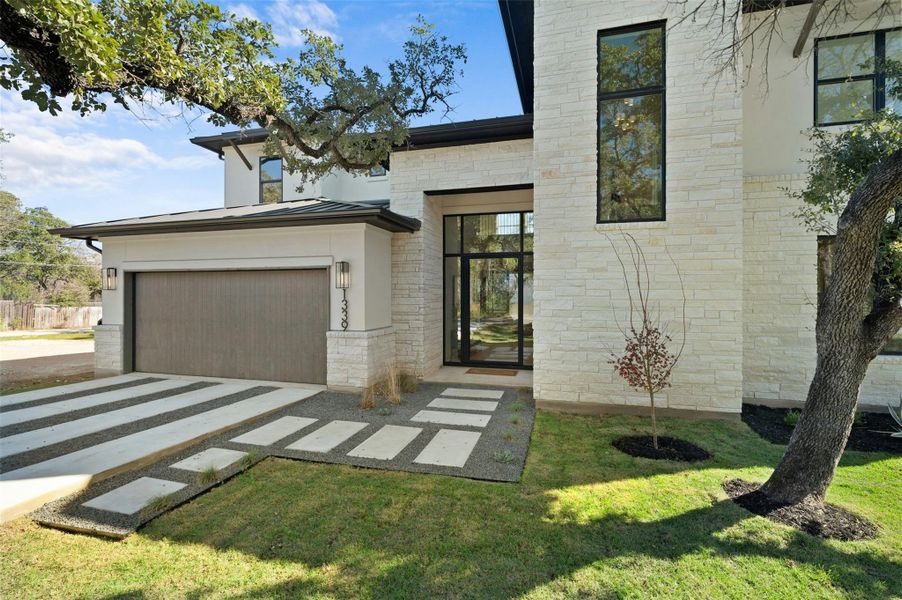 Exterior details and patio area of a home in , Austin (Image 26). Exterior details and patio area of a home in , Austin (Image 26).