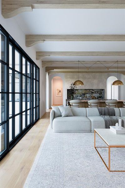 Furnished interior view inside a new home in , Dallas (Image 6).