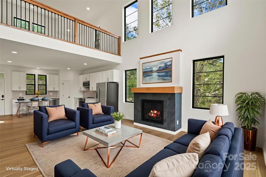 Furnished interior view inside a new home in , Seven Devils (Image 10).