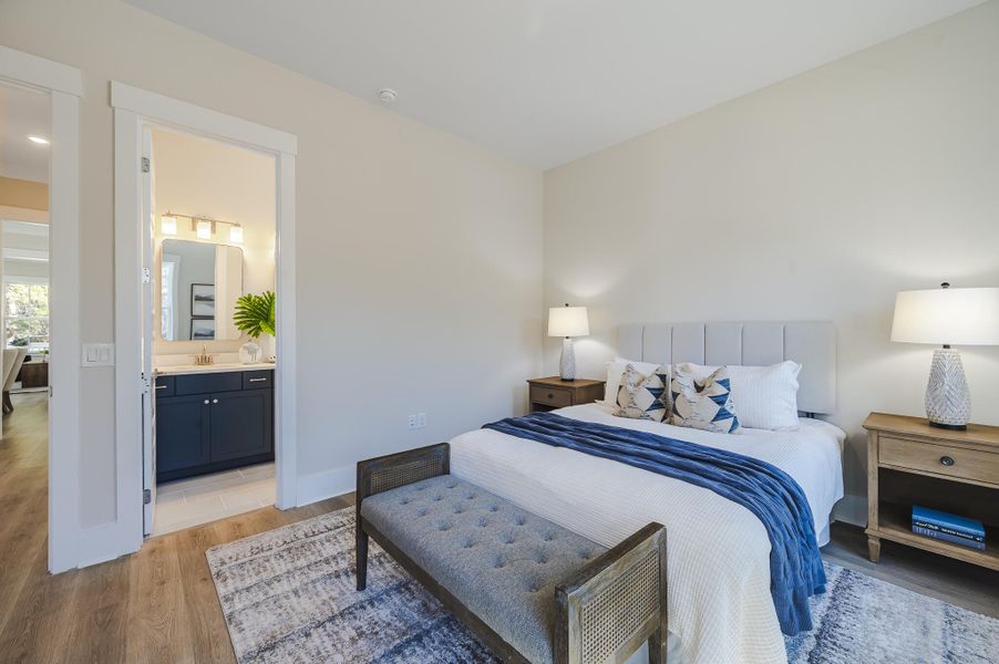 Furnished interior view inside a new home in Ferryboat Landing, Charleston (Image 17).
