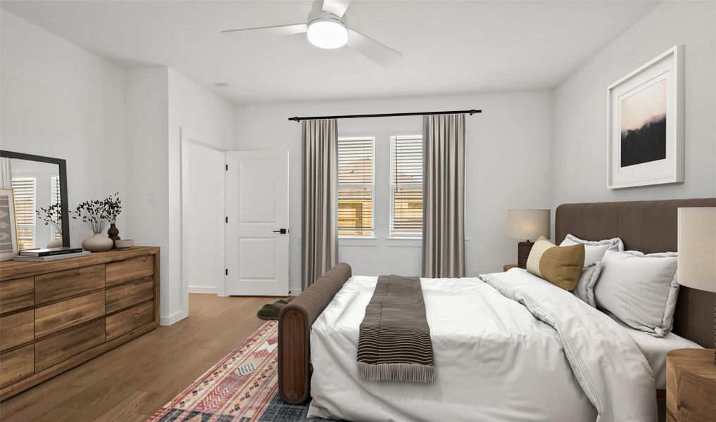 Relaxing primary suite (*Photo not of actual home and used for illustration purposes only.)